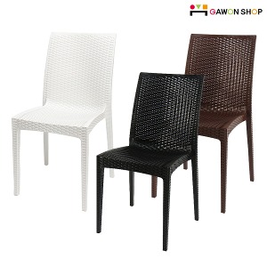 [GAWON] MISTY 의자 (색상선택가능)/라탄의자/플라스틱 의자/야외/행사/책상/식탁 의자 GOW-117